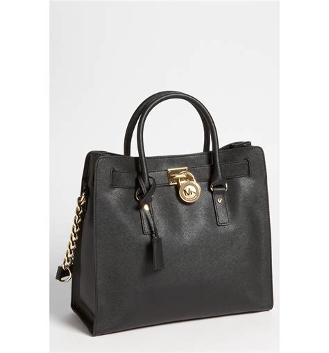 michael kors large hamilton leather tote|Michael Kors saffiano large tote.